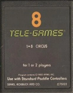 Atari A26 Circus - Sears / TeleGames Text Label