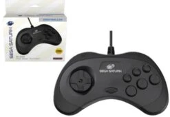 SAT Controller (1st) Sega RetroBit - Black - NEW