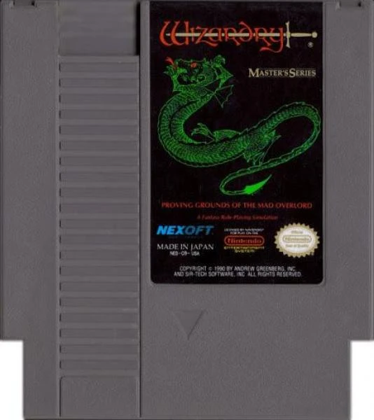 NINTENDO NES Wizardry - Proving Grounds Of The Mad Overlord