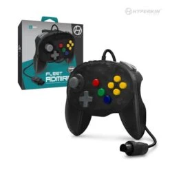 N64 Controller (3rd) NEW - WIRED Admiral Controller - Hyperkin - Cosmic BLACK - NEW