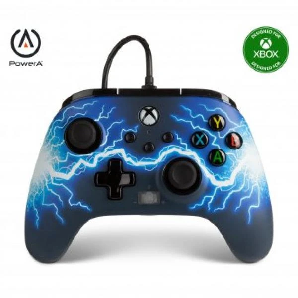 Xbox XSX XB1 PC Wired Controller (3rd) Power A - Arc Lightning - NEW